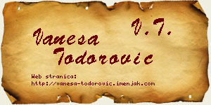 Vanesa Todorović vizit kartica